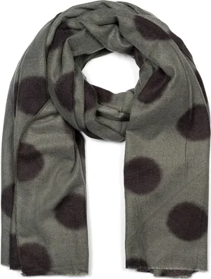 Produktbild von styleBREAKER Damen XL Web-Schal mit Punkte Muster und kurzen Fransen, gepunktet, warm Winter weich, Stola 01017144