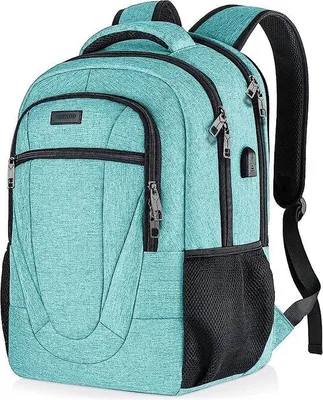 Obrázek produktu pro Uniqoos® Batoh na notebook pro ženy i muže – voděodolný batoh s prostorem pro notebook o velikosti 17,3 palců, s USB nabíjecím portem, s ochranou proti krádeži, rozměry 33 x 20 x 48,5 cm, objem 25–40 litrů
