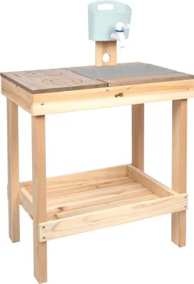 Modderkeuken aus Massivholz, Outdoor-Spielküche, 52x35x79 cm