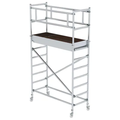 Produktbild von Günzburger Steigtechnik Standard-Rollgerüst 0,75 x 1,8 m Plattformhöhe 2,2 m - 166220
