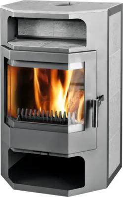 Obrázek produktu pro Krbová kamna Thorma FRANKFURT serpentin šedá 9 kW akumulační sálavá kamna
