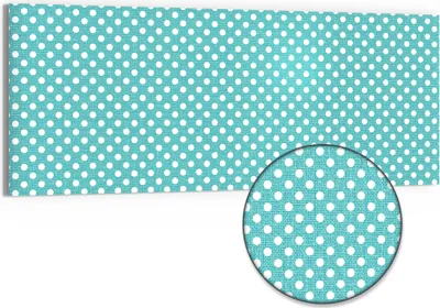 Produktbild von DEQORI Hybrid Leinwand Bild 150x60 cm 'Türkise Harmonie' Wandbild Glas flach modern