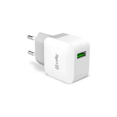 Zdjęcie produktu dla Ładowarka domowa Celly z 1 portem USB 2,4 A, biała