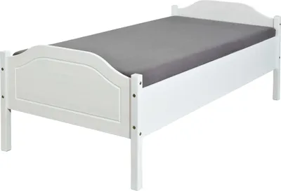 Produktbild von Bett Einzelbett Karlo Massivholz weiss 90 x 200 cm