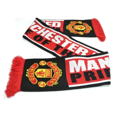Produktbild von Manchester United FC Uni Schal Pride Of The North BS1131 (Einheitsgröße) (Rot/Schwarz)
