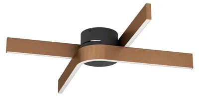 Immagine prodotto di Lampada a soffitto Folcino-Z, design, finitura in ottone bronzato