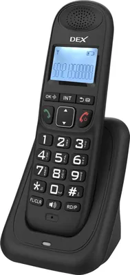 Produktbild von Erweiterbares schnurloses Telefonsystem mit 3-zeiligem Display, Anrufer-ID-Unterstuetzung, Verbindung mit 5 Mobilteilen, 50 Telefonbuchspeicher, Freisprechanrufe, Gegensprechanlage, Konferenzanruf, Stummschaltung, 16 Sprachen fuer Buero, Geschaeft, Zuhause, Familie