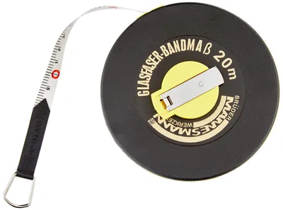Zdjęcie produktu dla BRÜDER MANNESMANN M 807-20 BRÜDER MANNESMANN Taśma miernicza z włókna szklanego, długość: 20 m