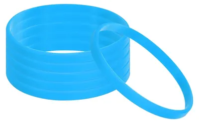 Productafbeelding van Silikon Armbanden 6-pack in Blauw voor Sport en Activiteiten