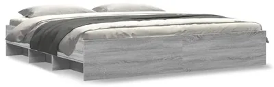 Obrázek produktu pro vidaXL Rám postele bez matrace Grey Sonoma 180x200 cm materiál na bázi dřeva