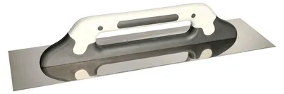 Produktbild von Edelstahl Reibbrett 480x130 mm Glättkelle für Kleber Spachtelmasse Putz Zahnkelle