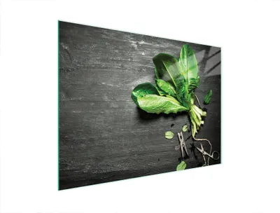 Produktbild von Glasschneidebrett 40x30 Basilikum