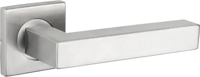 Immagine prodotto di Maniglie per porte Lavuzo Viterbo in acciaio inox su rosetta quadrata - per set