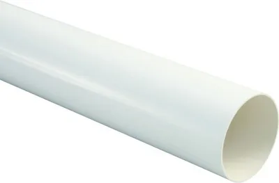Produktbild von Marley Fallrohr Kunststoff rund Verkehrsweiß RAL 9016 Ø 105 mm L = 2500 mm