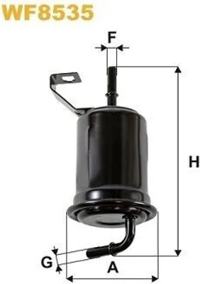 Produktbild von Kraftstofffilter WIX FILTERS WF8535 für TOYOTA LAND CRUISER (KDJ12, GRJ12) Leitungsfilter