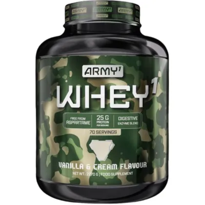 Produktbild von Whey Protein Pulver WPC + Isolate 2270g Vanille / ARMY1