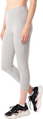 Produktbild von Merry Style Damen Capri 3/4 Leggings aus Viskose Sportleggings MS10-413 (Melange, S)