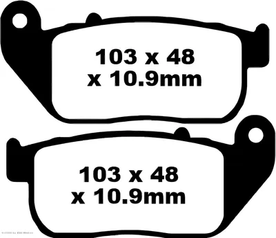 Produktbild von EBC Brakes Bremsbeläge Satz Bremsklötze für HARLEY-DAVIDSON MC SPORTSTER FA381V