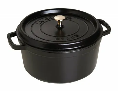Obrázok produktu pre Staub Cocotte, Jedna panvica, Čierna, liatina, 0,4 L, 1 kusov, 12 cm