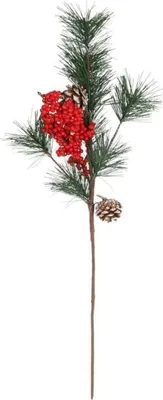 Produktbild von Lärchenzweig mit Eschenzweig, 57 cm, rot