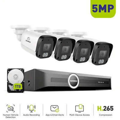 Obrázok produktu pre Bezpečnostná kamera - Kamerový dohľad - Vonkajšia kamera - IP kamera - Monitorovacia kamera - Rozlíšenie 5 MP