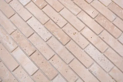 Produktbild von Handmuster Mosaikfliese Selbstklebende Mosaike Verbund Naturstein Travertine beige MOS200-4M92_m