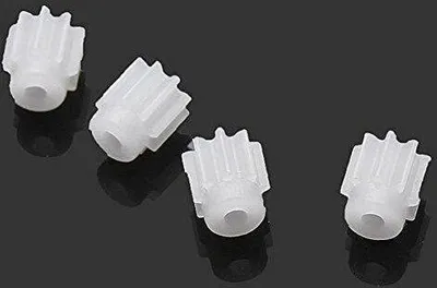 Obrázek produktu pro Sada 4 motorizovaných převodů pro drony Syma x5C, x5sc, x5sw, x5C-1 | Efektivní náhrada | Odolný materiál, plast, bílá barva