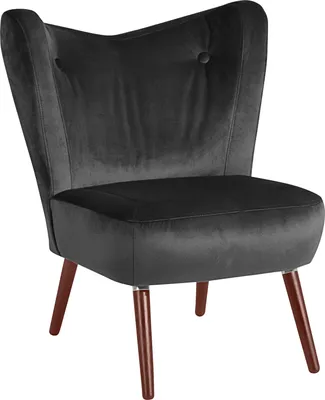 Produktbild von Max Winzer Sessel Sari - Samtvelours anthrazit - Maße: 70 x 69 x 86 cm