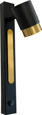 Image de Look - applique murale moderne et minimaliste GU10 Noir et or