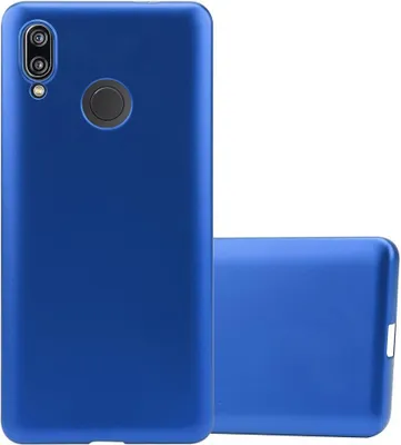Produktbild von Cadorabo Schutzhülle für Huawei P20 LITE 2018 / NOVA 3E Hülle in Blau Handyhülle TPU Silikon Etui Cover Case
