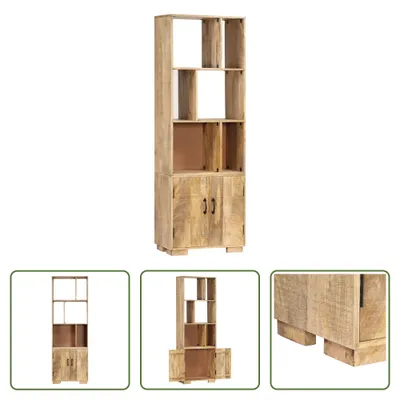 Image de The Living Store Bibliothèque 60 x 35 x 180 cm bois massif Mango