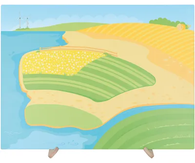 Produktbild von Eduplay Magnettafel Land - großes magnetisches Spielbrett Kinder