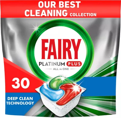 Produktbild von Fairy Spülmaschinen Tabs Platinum Plus Deep Clean 30 Stück