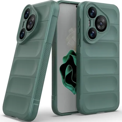 Produktbild von Handyhülle für Huawei Pura 70 Weich TPU Silikon Stossfest Anti-rutsch Hülle Grün