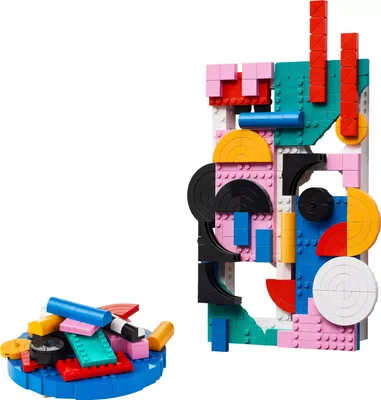 Imagen del producto de LEGO 31210, Set de arte moderno, colorido cuadro abstracto para la pared, decoración para el salón o el dormitorio, ideal para montar para adultos y jóvenes, regalo para mujeres y hombres