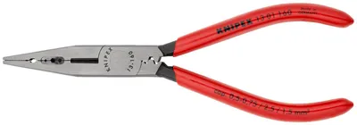 Produktbild von Knipex Verdrahtungszange Länge 160mm poliert Griffe mit Kunststoff überzogen SB - 13 01 160 SB