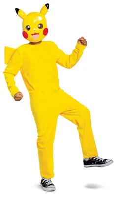 Pokémon Pikachu-Kostüm für Kinder (4-6 Jahre) mit Kapuze