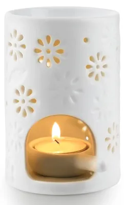 Productafbeelding van Geurlamp van keramiek, aromalamp theelichthouder met kaarslepel