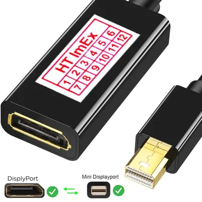 Produktbild von 30Hz Mini DisplayPort zu DisplayPort Kabel Adapter miniDP auf DP