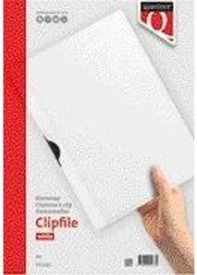 Image de Quantore - Chemise à rabats A4 3 mm blanche | 25 pièces