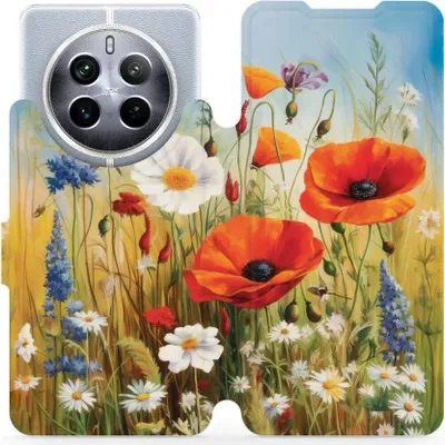 Produktbild von Handyhülle mit klappe für Realme 12 5G, Mobiwear Book, Wiesenblumen