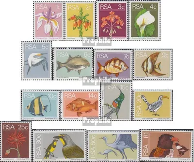 Produktbild von Briefmarken Südafrika 1974 Mi 447-462 (kompl.Ausg.) postfrisch Flora und Fauna