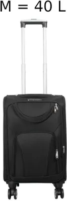 Produktbild von Handgepäck leichter Stoffkoffer Maribor Schwarz M 58 x 35 cm 40 L Trolley Koffer