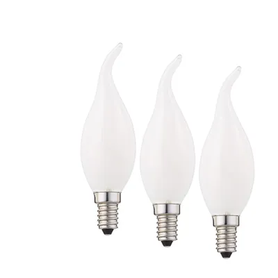 Produktbild von LED Birne Glühlampe Leuchtmittel C35 Lampe E27 Warmweiß 2700 K 2 W matt 3er Set