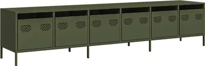 Produktbild von vidaXL TV-Schrank Olivgrün 202x39x43,5 cm Kaltgewalzter Stahl