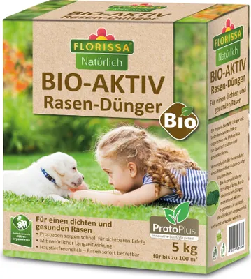 Produktbild von -AKTIV Rasen-Dünger mit ProtoPlus (5 kg) |  Rasendünger von Florissa