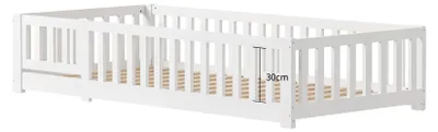 Zdjęcie produktu dla Rama łóżka, styl Montessori, wykonana z litego drewna sosnowego, wymiary 90x200 cm