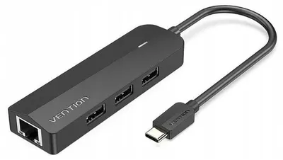 Produktbild von Vention TGOBB 5-in-1 USB-C Hub mit RJ45