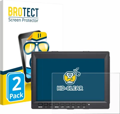Produktbild von 2x Für Feelworld FW759 7" Schutzfolie BROTECT Displayschutz Display Schutz Folie Klar Transparent