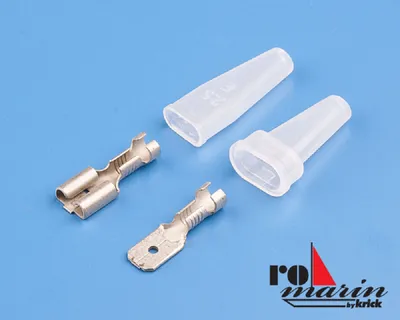 Imagen del producto de Conector/Enchufe Krick Faston de 6,3 mm, aislado (6 pares)